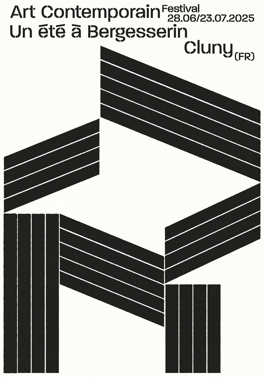 Un été à Bergeressin — poster, B1, 2025, Atelier Bagarre