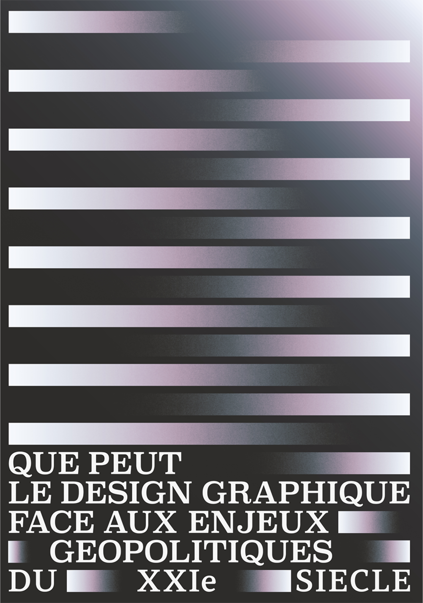 Que peut le design — poster, B1, 2025, Atelier Bagarre