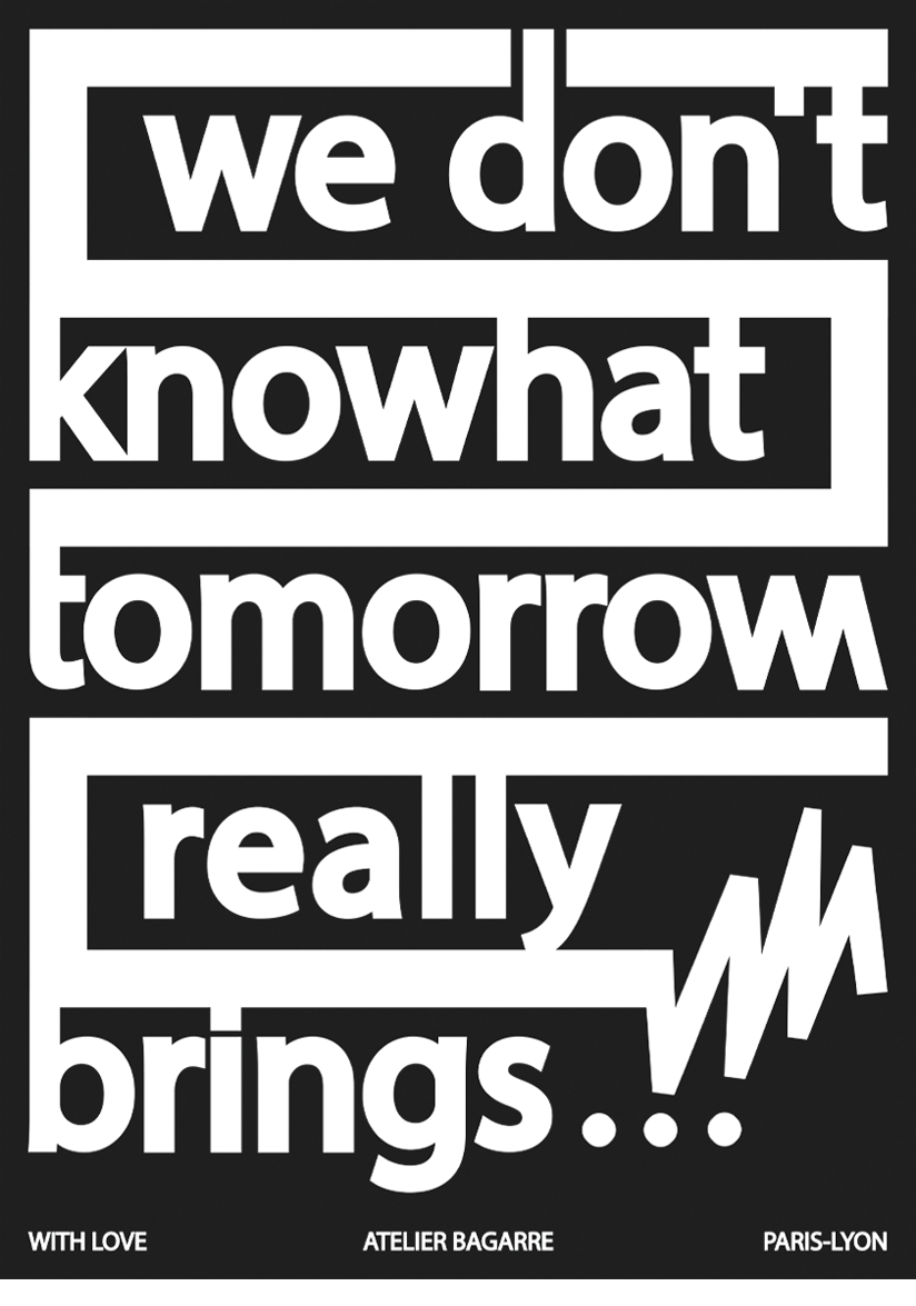 Tomorrow — poster, B2, 2021, Atelier Bagarre